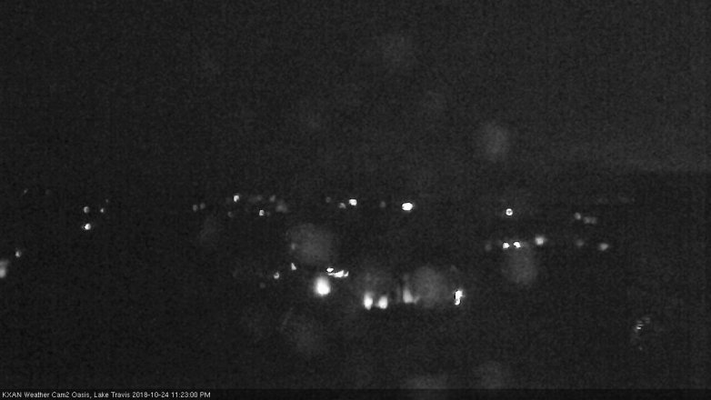 Lake Travis webcam, October 24, 2018 10:25 PM CT