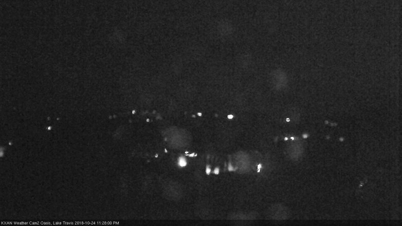 Lake Travis webcam, October 24, 2018 10:30 PM CT