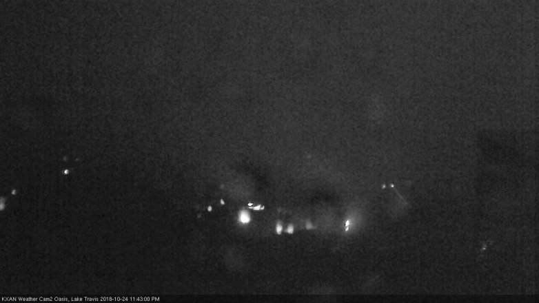 Lake Travis webcam, October 24, 2018 10:45 PM CT