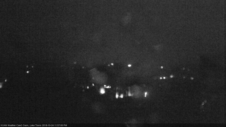 Lake Travis webcam, October 24, 2018 11:00 PM CT