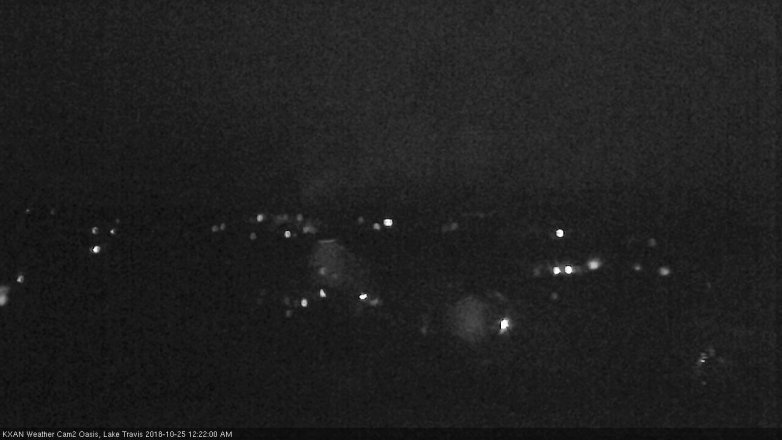 Lake Travis webcam, October 24, 2018 11:25 PM CT