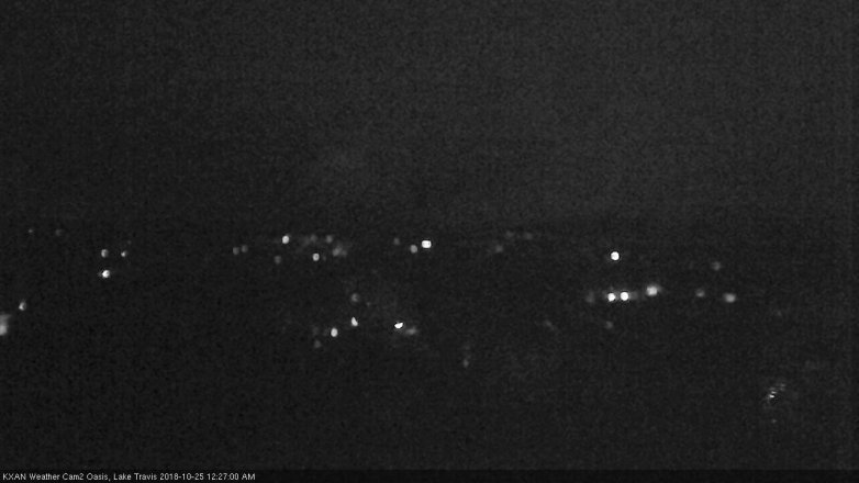 Lake Travis webcam, October 24, 2018 11:30 PM CT