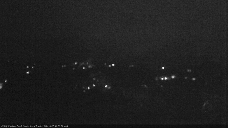 Lake Travis webcam, October 24, 2018 11:55 PM CT