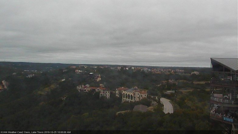 Lake Travis webcam, October 25, 2018 9:10 AM CT