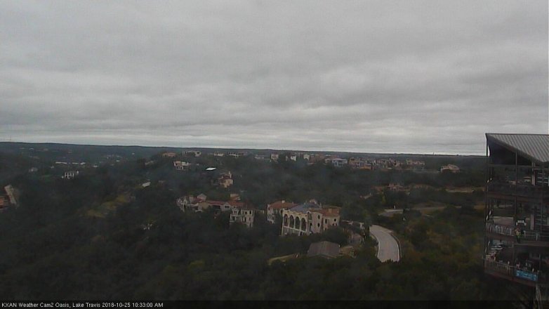 Lake Travis webcam, October 25, 2018 9:35 AM CT