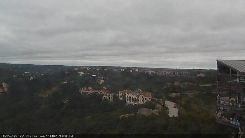 Lake Travis webcam, October 25, 2018 9:40 AM CT