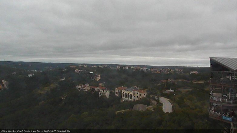 Lake Travis webcam, October 25, 2018 9:50 AM CT