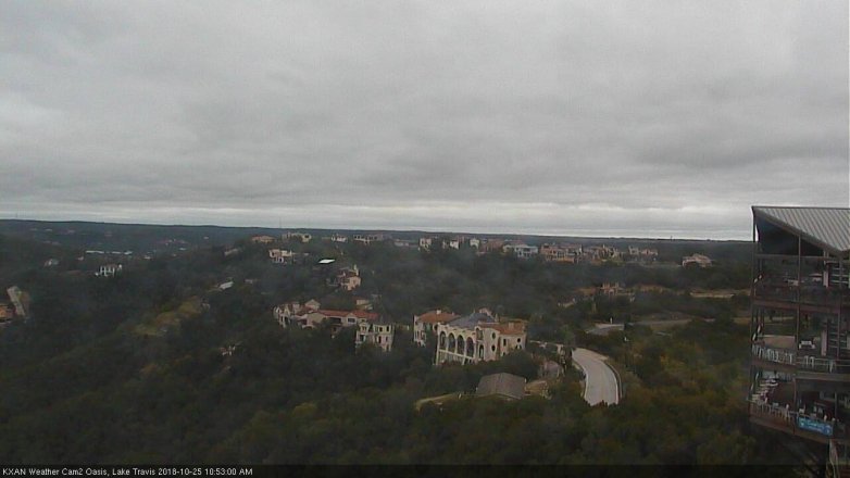 Lake Travis webcam, October 25, 2018 9:55 AM CT