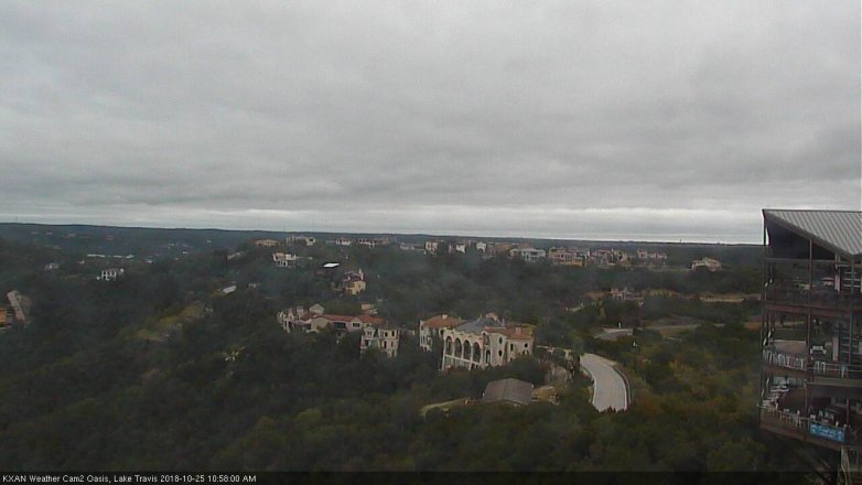 Lake Travis webcam, October 25, 2018 10:00 AM CT