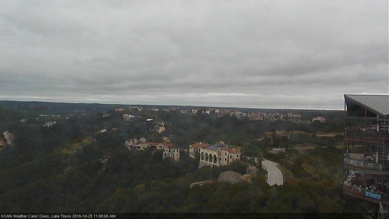 Lake Travis webcam, October 25, 2018 10:10 AM CT