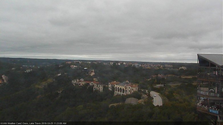 Lake Travis webcam, October 25, 2018 10:25 AM CT