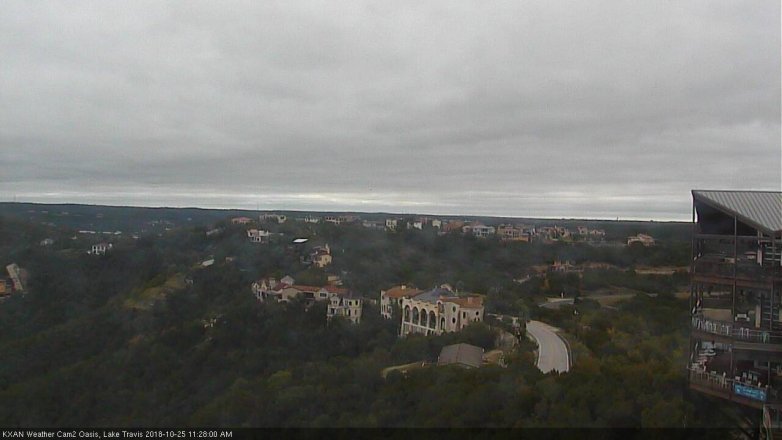 Lake Travis webcam, October 25, 2018 10:30 AM CT