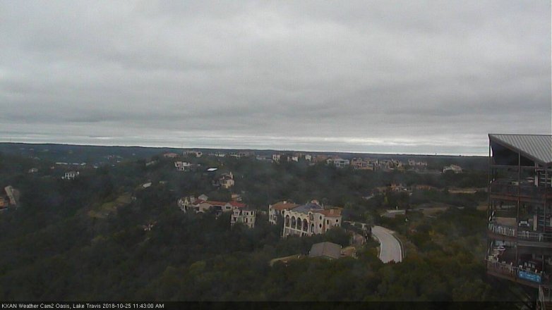 Lake Travis webcam, October 25, 2018 10:45 AM CT