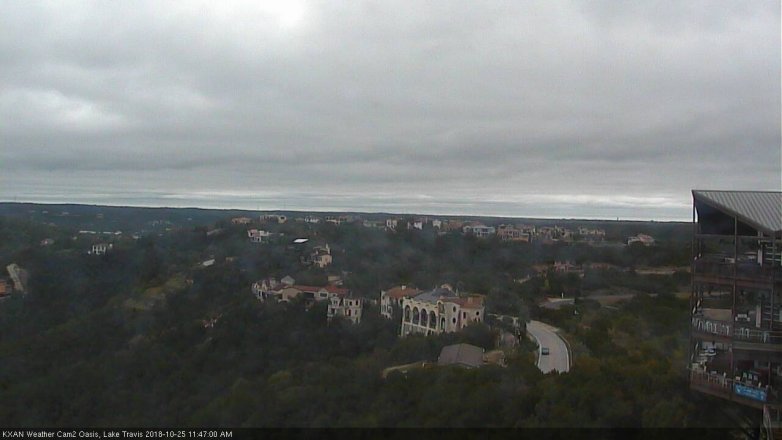 Lake Travis webcam, October 25, 2018 10:50 AM CT