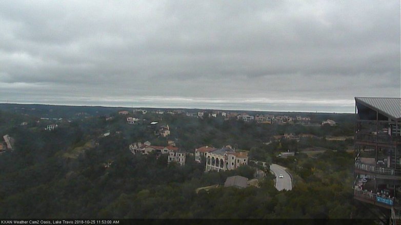 Lake Travis webcam, October 25, 2018 10:55 AM CT