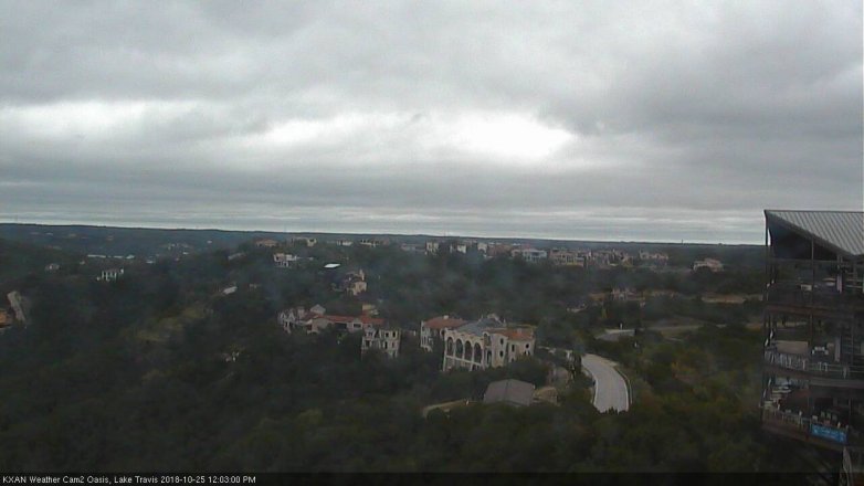 Lake Travis webcam, October 25, 2018 11:05 AM CT
