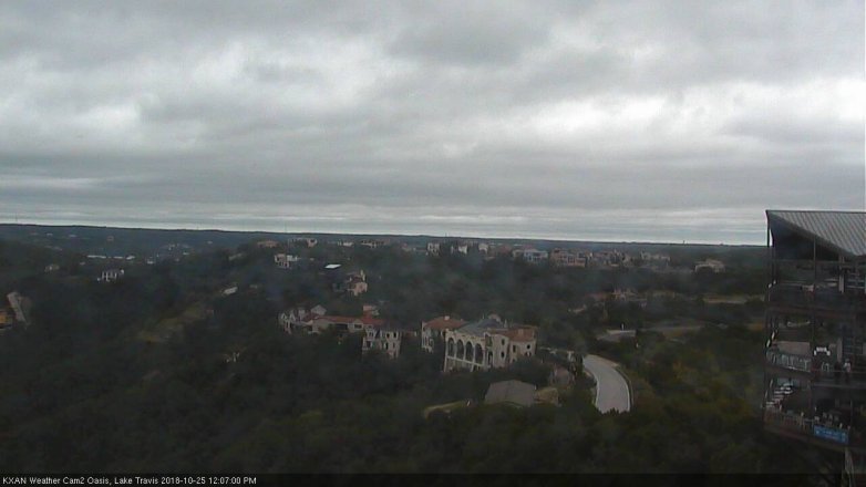 Lake Travis webcam, October 25, 2018 11:10 AM CT