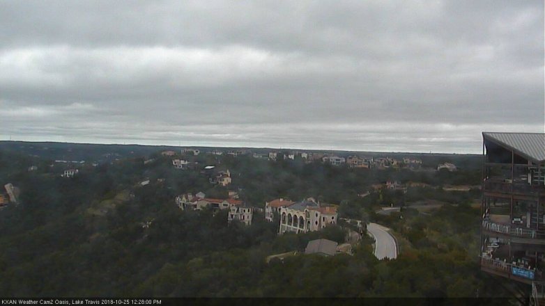 Lake Travis webcam, October 25, 2018 11:30 AM CT