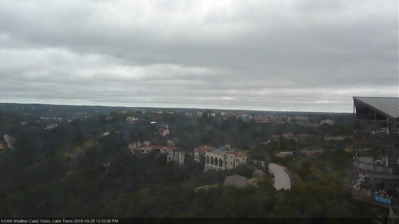 Lake Travis webcam, October 25, 2018 11:35 AM CT