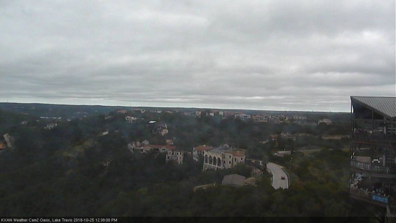 Lake Travis webcam, October 25, 2018 11:40 AM CT