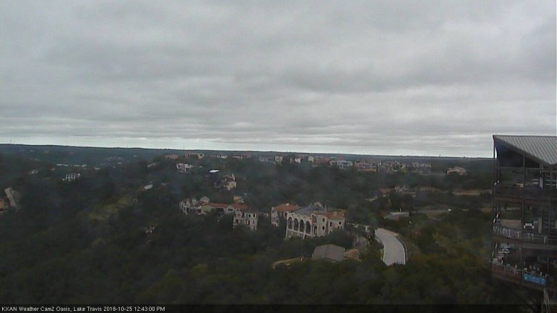 Lake Travis webcam, October 25, 2018 11:45 AM CT