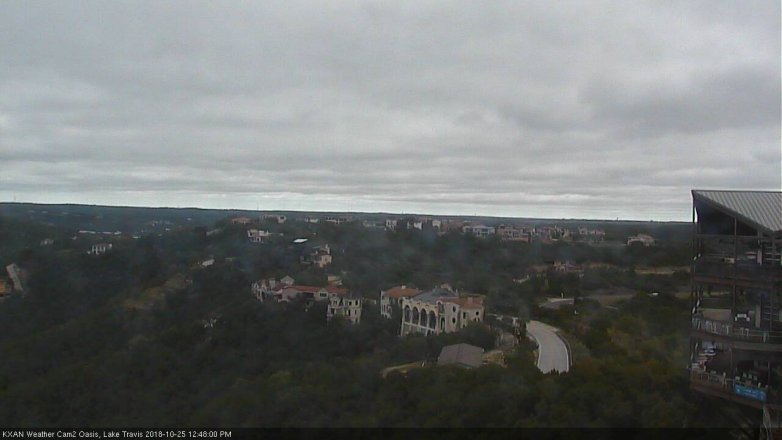 Lake Travis webcam, October 25, 2018 11:50 AM CT