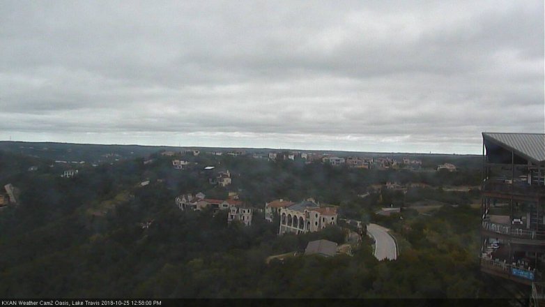 Lake Travis webcam, October 25, 2018 12:00 PM CT