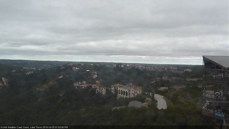 Lake Travis webcam, October 25, 2018 12:05 PM CT