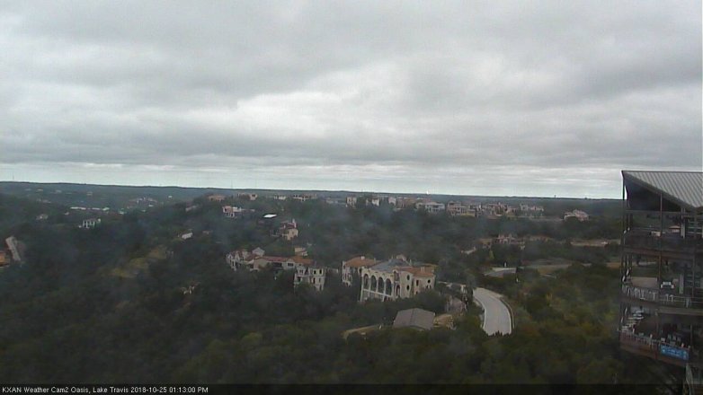 Lake Travis webcam, October 25, 2018 12:15 PM CT