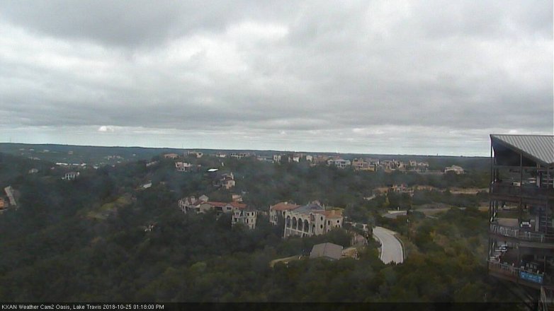 Lake Travis webcam, October 25, 2018 12:20 PM CT