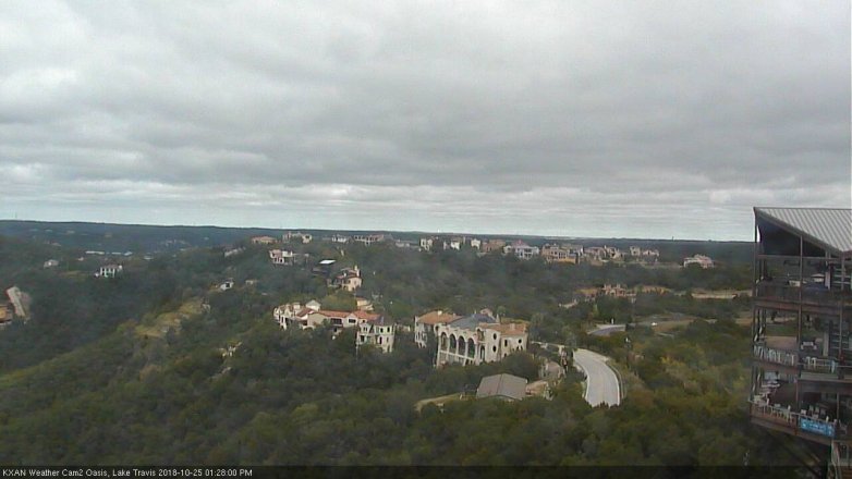 Lake Travis webcam, October 25, 2018 12:30 PM CT