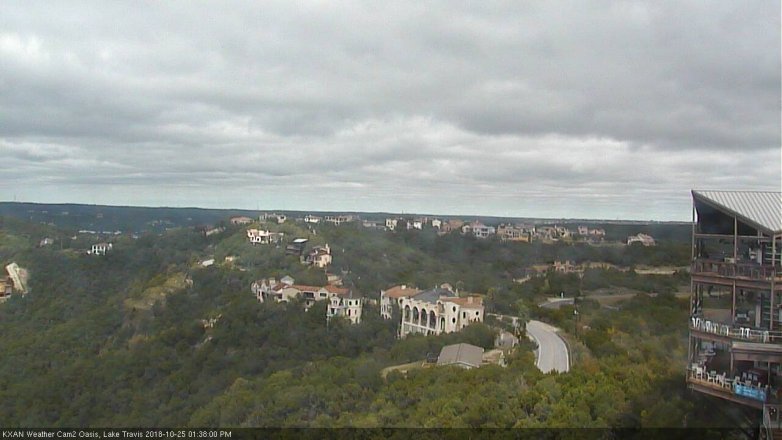 Lake Travis webcam, October 25, 2018 12:40 PM CT