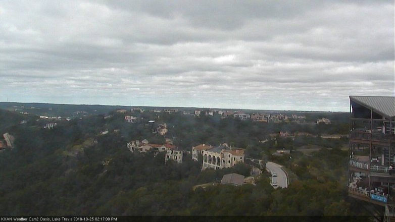 Lake Travis webcam, October 25, 2018 1:20 PM CT