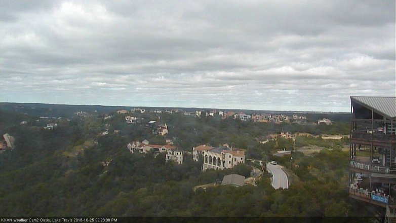 Lake Travis webcam, October 25, 2018 1:25 PM CT