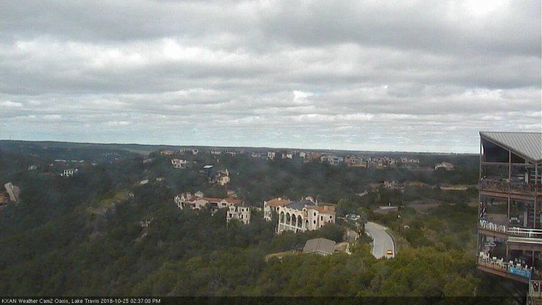 Lake Travis webcam, October 25, 2018 1:40 PM CT
