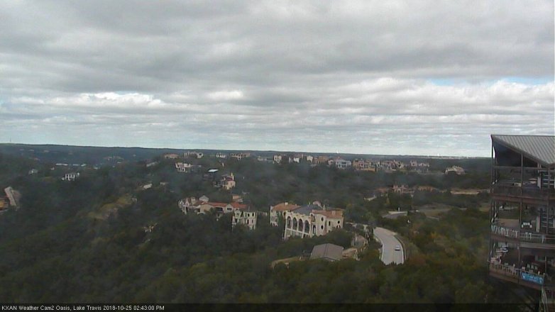 Lake Travis webcam, October 25, 2018 1:45 PM CT