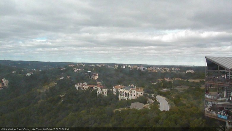 Lake Travis webcam, October 25, 2018 1:55 PM CT