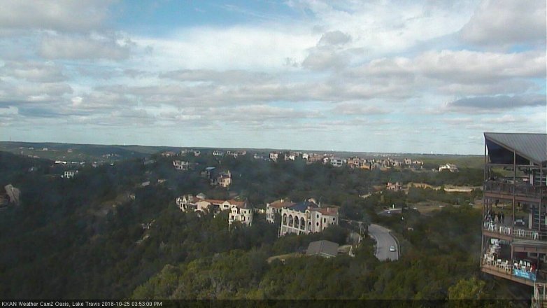 Lake Travis webcam, October 25, 2018 2:55 PM CT