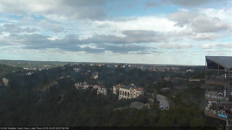 Lake Travis webcam, October 25, 2018 3:00 PM CT