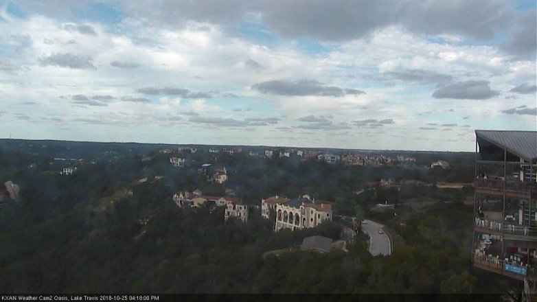 Lake Travis webcam, October 25, 2018 3:20 PM CT