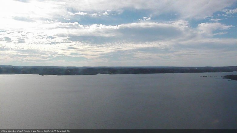 Lake Travis webcam, October 25, 2018 3:45 PM CT