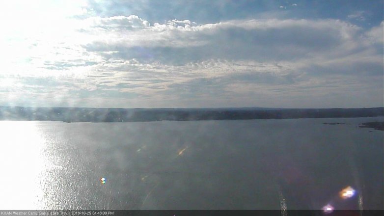 Lake Travis webcam, October 25, 2018 3:50 PM CT