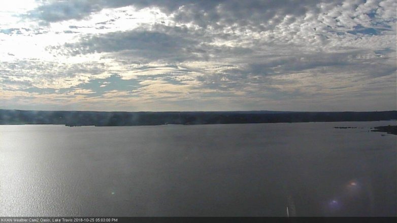 Lake Travis webcam, October 25, 2018 4:05 PM CT