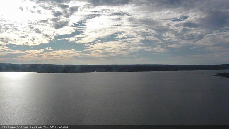 Lake Travis webcam, October 25, 2018 4:20 PM CT