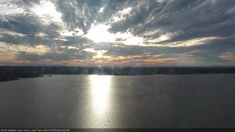 Lake Travis webcam, October 25, 2018 5:05 PM CT