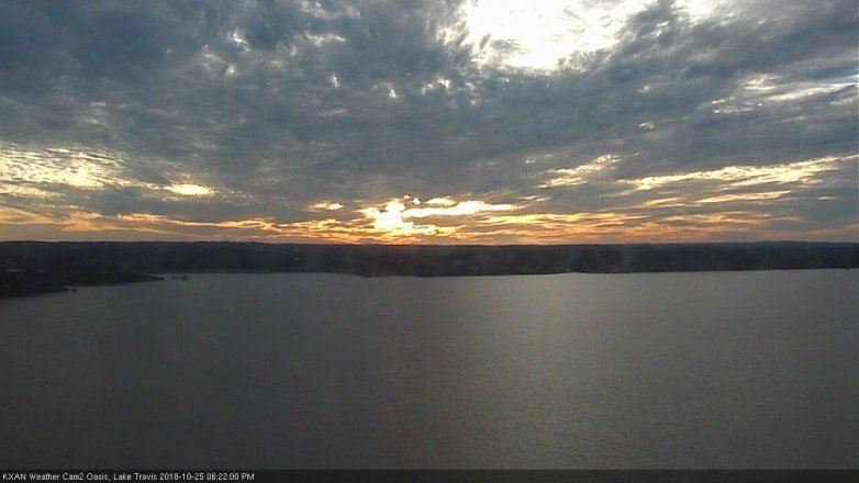 Lake Travis webcam, October 25, 2018 5:25 PM CT