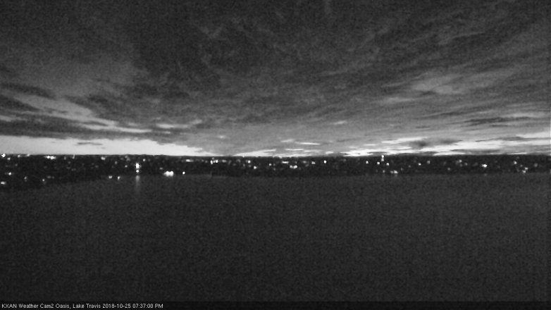 Lake Travis webcam, October 25, 2018 6:40 PM CT