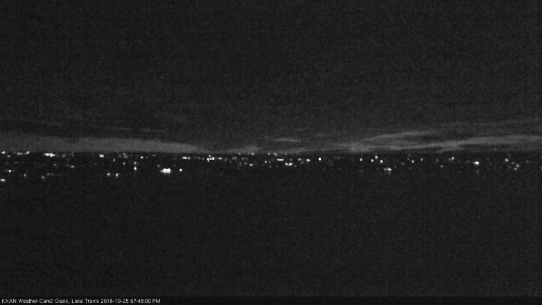Lake Travis webcam, October 25, 2018 6:50 PM CT