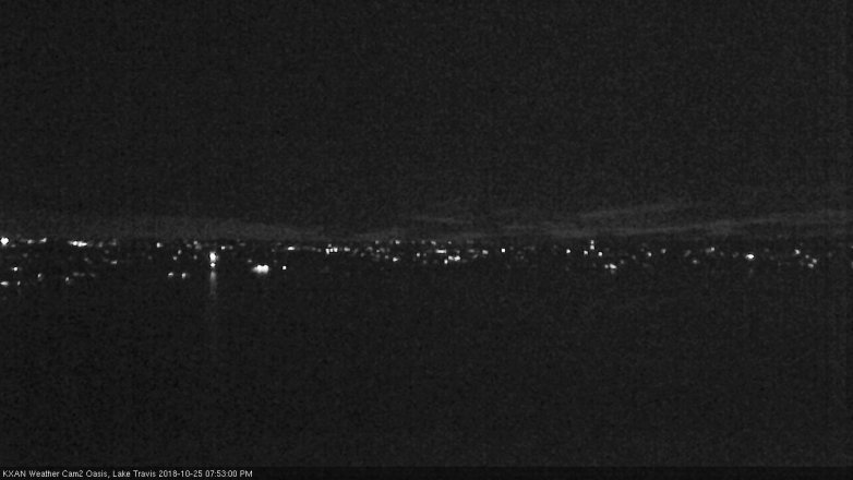 Lake Travis webcam, October 25, 2018 6:55 PM CT