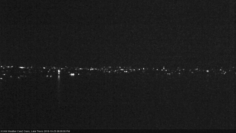 Lake Travis webcam, October 25, 2018 7:10 PM CT